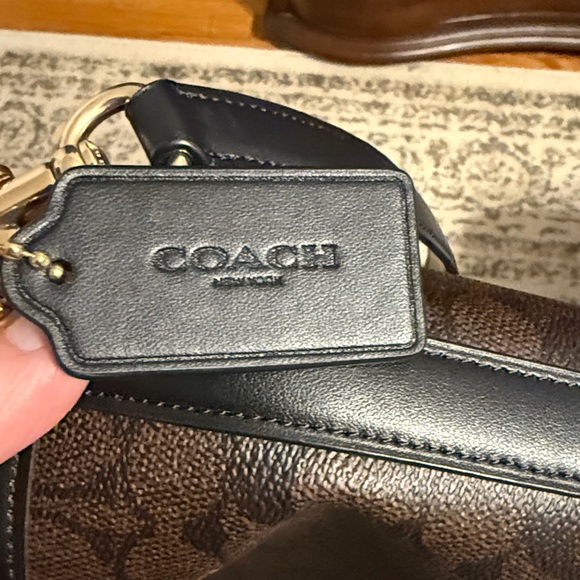 Coach Dark Brown Signature Shoulder Bag - Picture 8 of 8